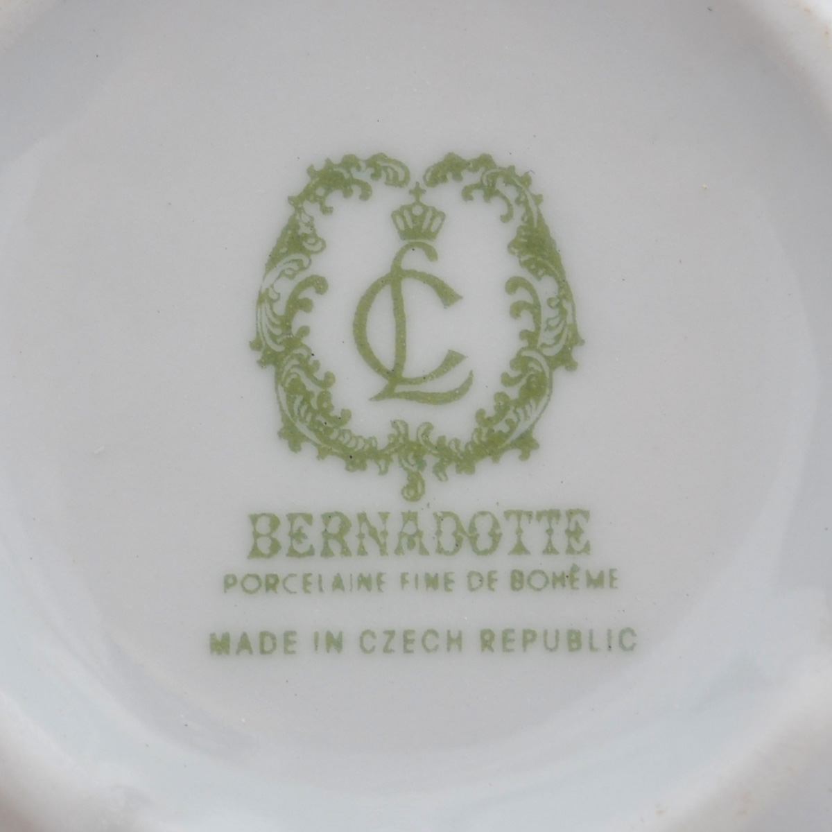 Набор пиал Bernadotte Серая роза платина 11 см(6шт) 4