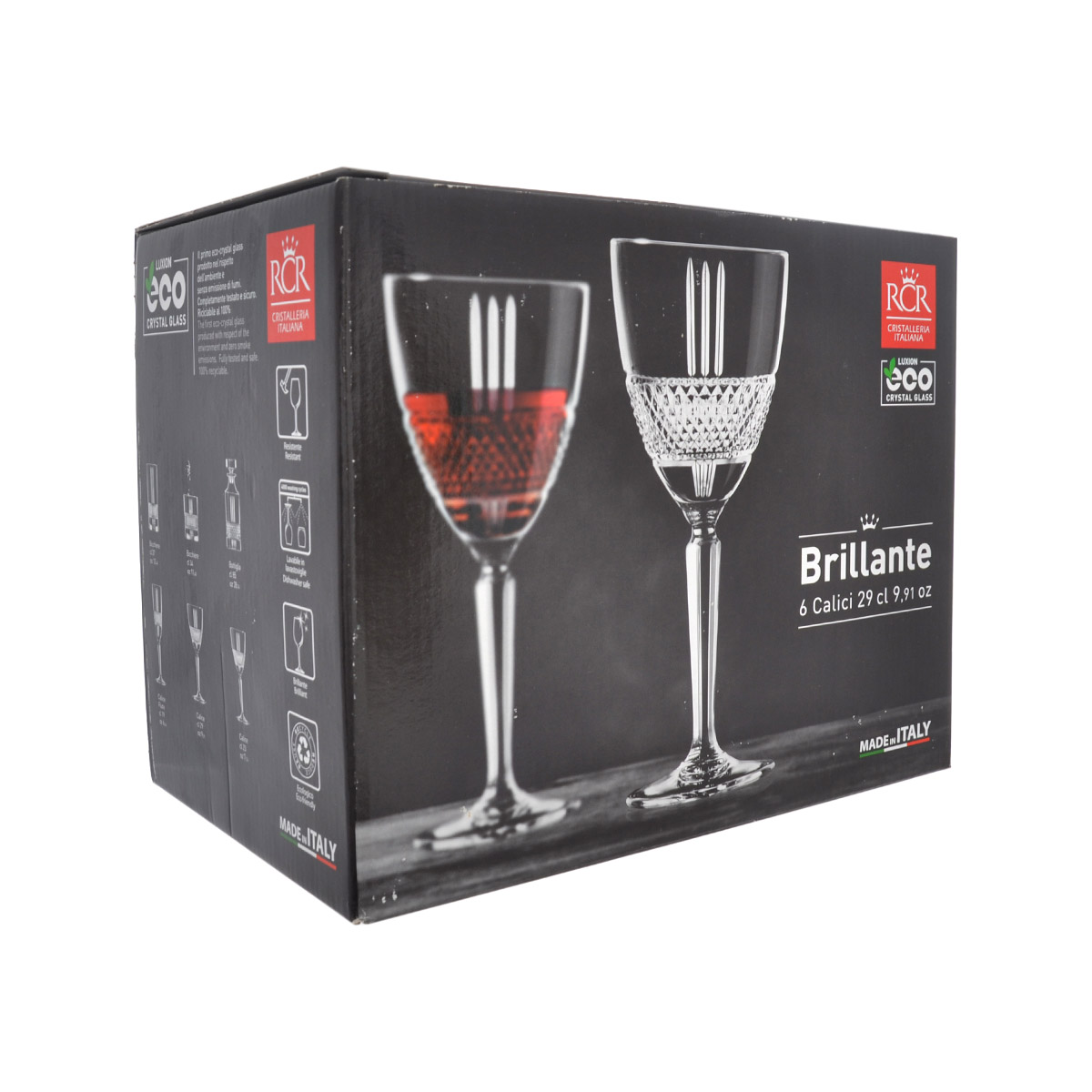 Набор бокалов Brillante Gold 290мл (6 шт) 2
