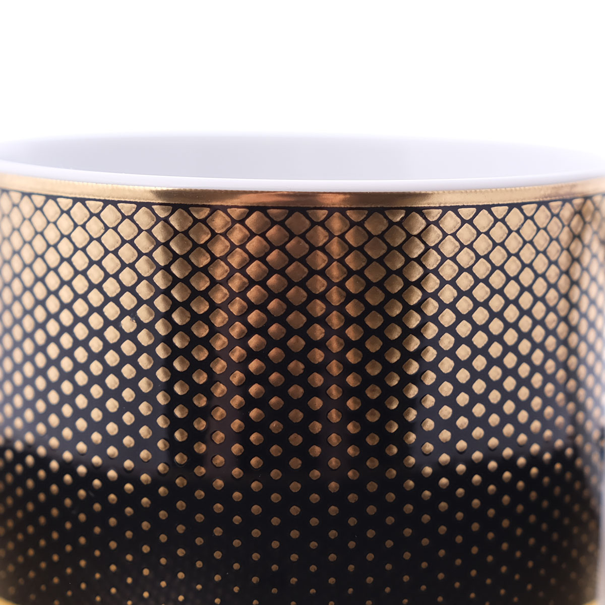 Набор чайных пар Falkenporzellan Deluxe Shape - Rio Black Gold 230 мл (6 пар) 2