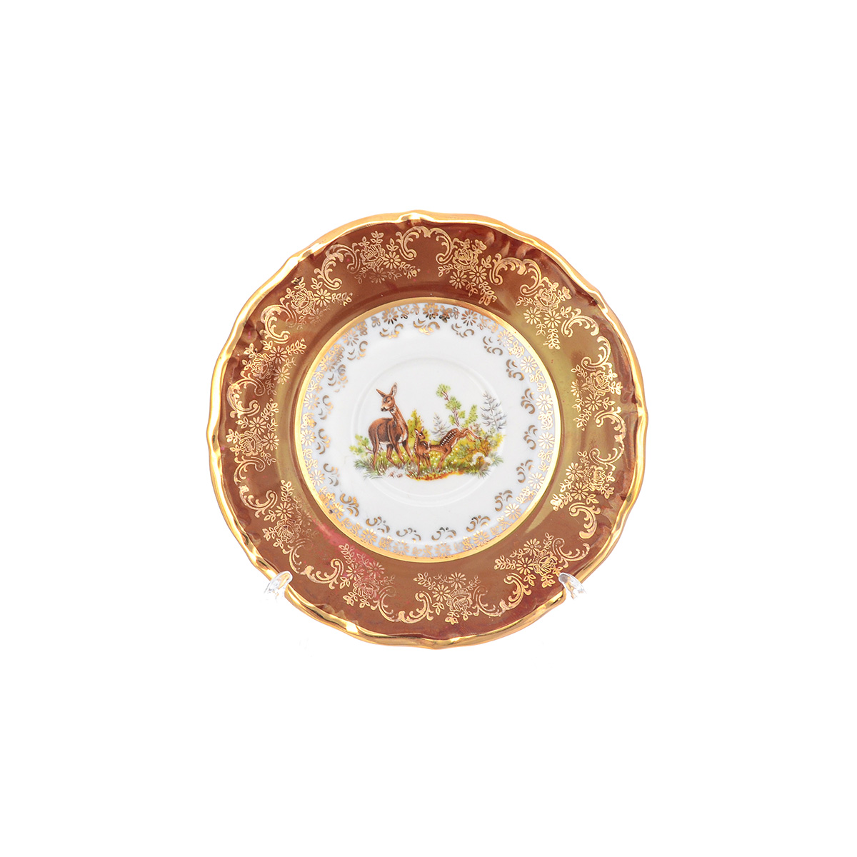 Кофейный сервиз Repast Охота красная Мария-тереза 15 предметов на 6 персон 8