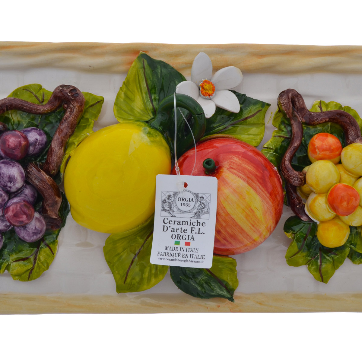 Корзина прямоугольная с 2 ручками Orgia Фрукты 40*24 см 3