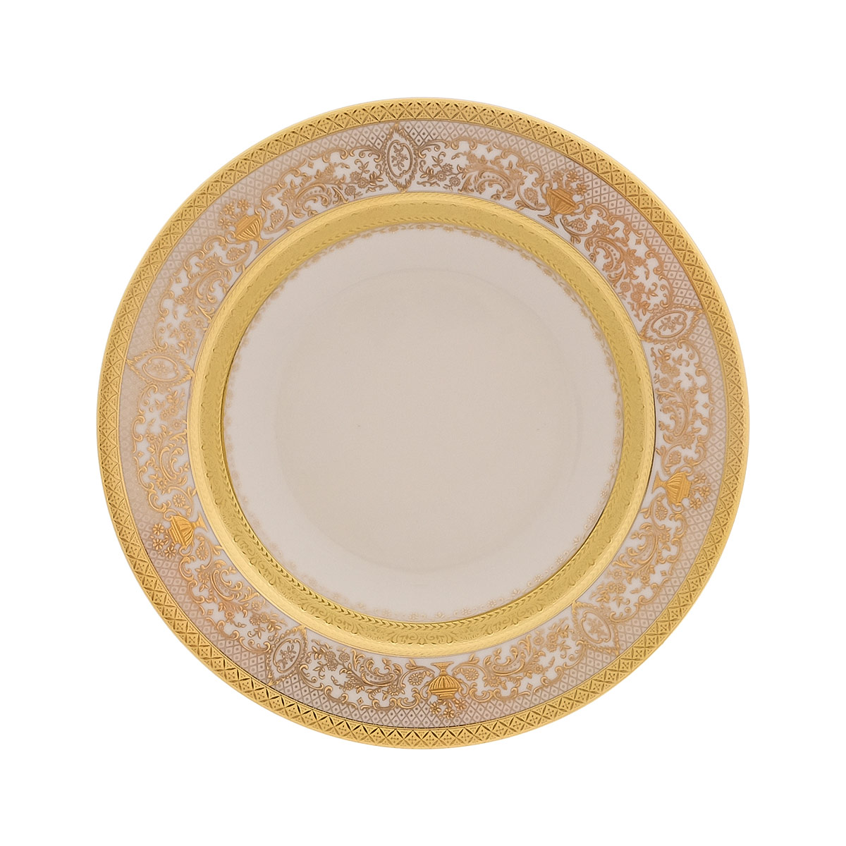 Набор глубоких тарелок Falkenporzellan Cream Majestic Gold 22см 1