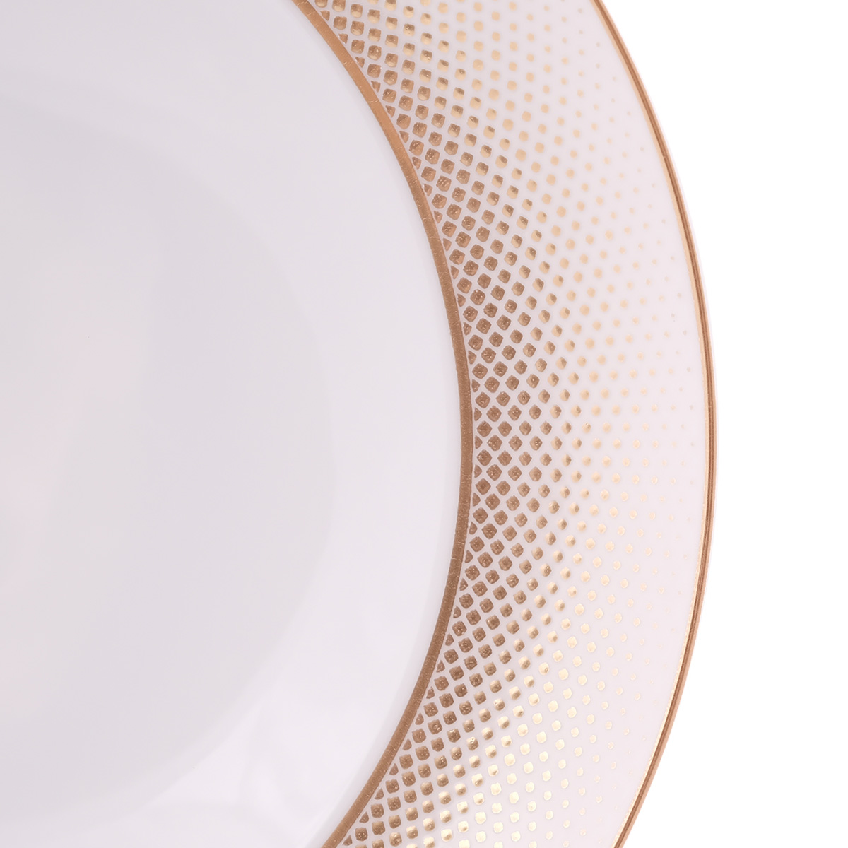 Набор глубоких тарелок Falkenporzellan Deluxe Shape - Rio White Gold 23,5 см (6 шт) 2