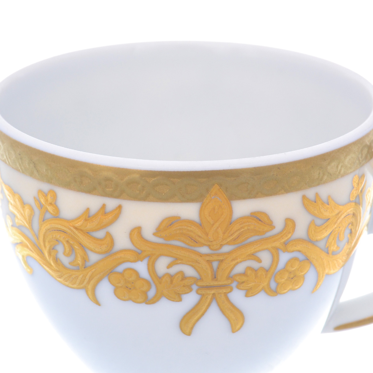 Набор кофейных пар Falkenporzellan Natalia creme gold 100мл 3