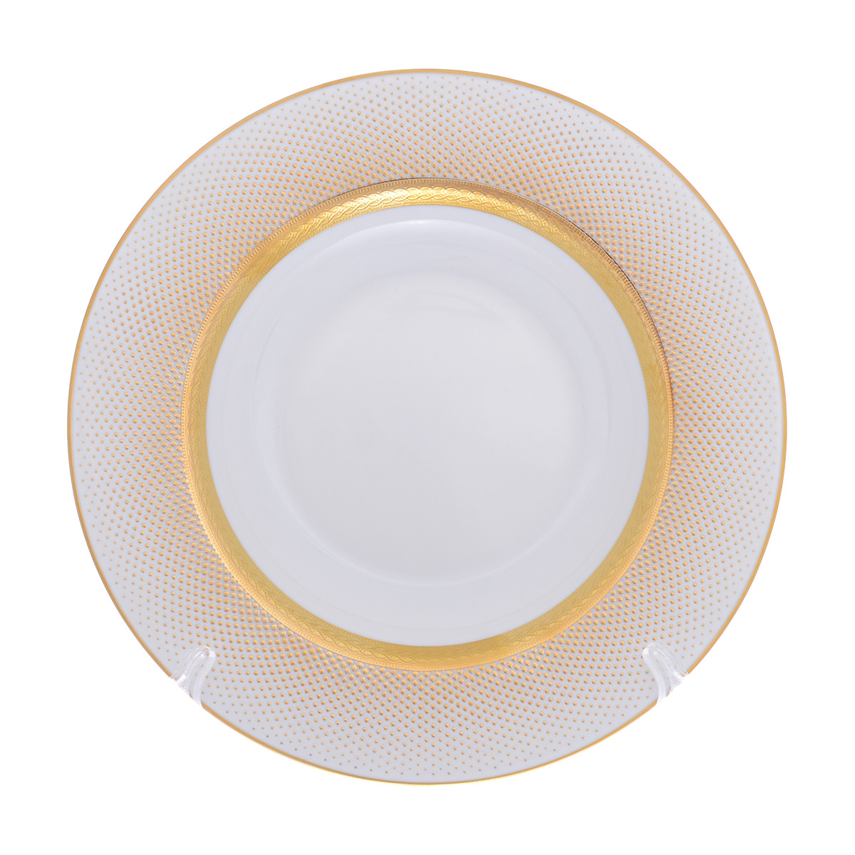 Набор глубоких тарелок 22,5 см Rio white gold (6 шт) 2