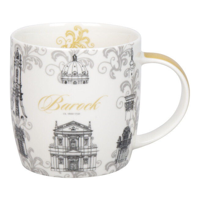 Кружка 400мл."Architecture - Barock" серая