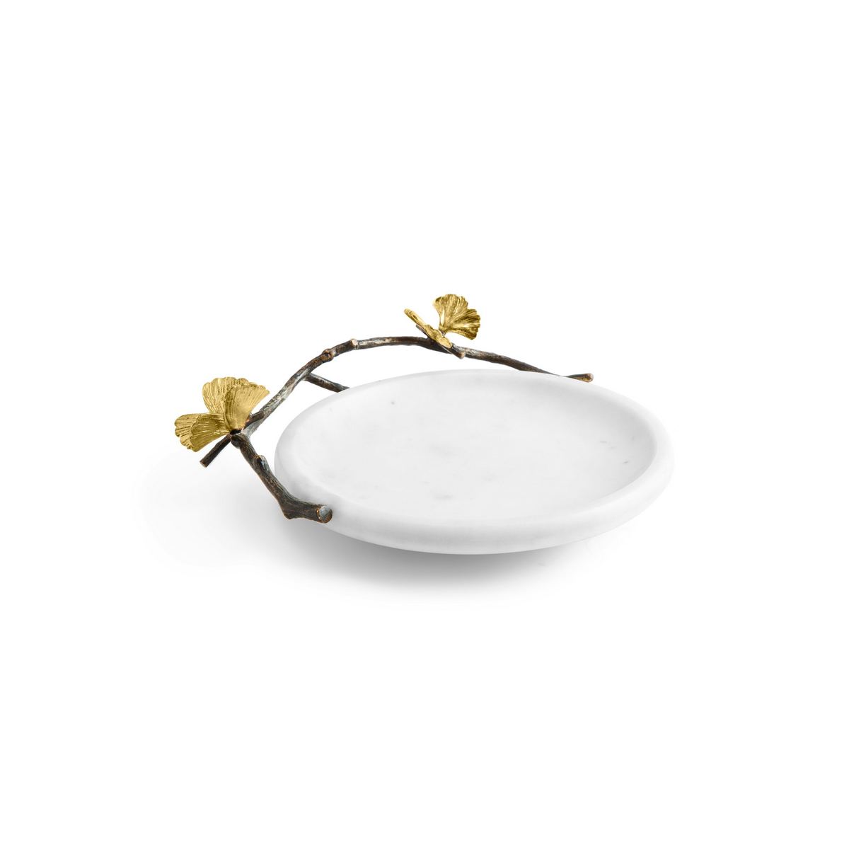 Блюдо Michael Aram "Butterfly Ginkgo", 22 см, мрамор