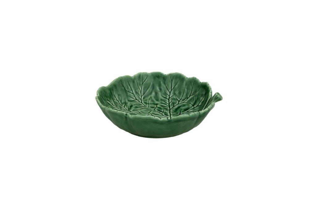 Блюдо Bordallo Pinheiro "Geranium", 20 см, 750 мл, зеленое