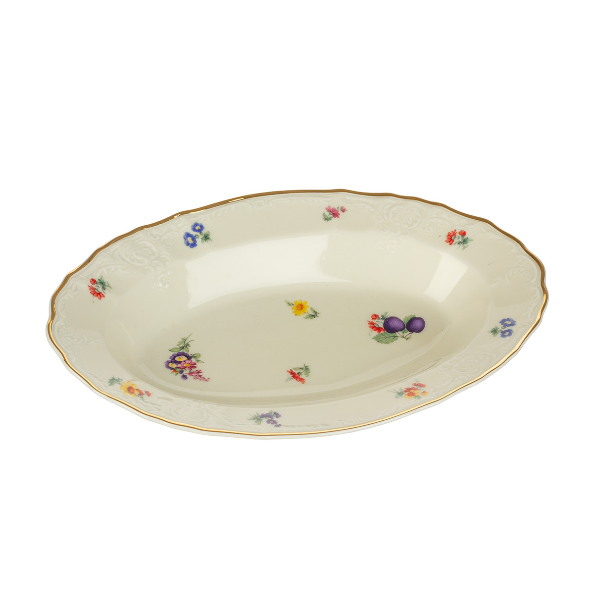 Блюдо овальное 24см "Слива 97812" CK Bernadotte