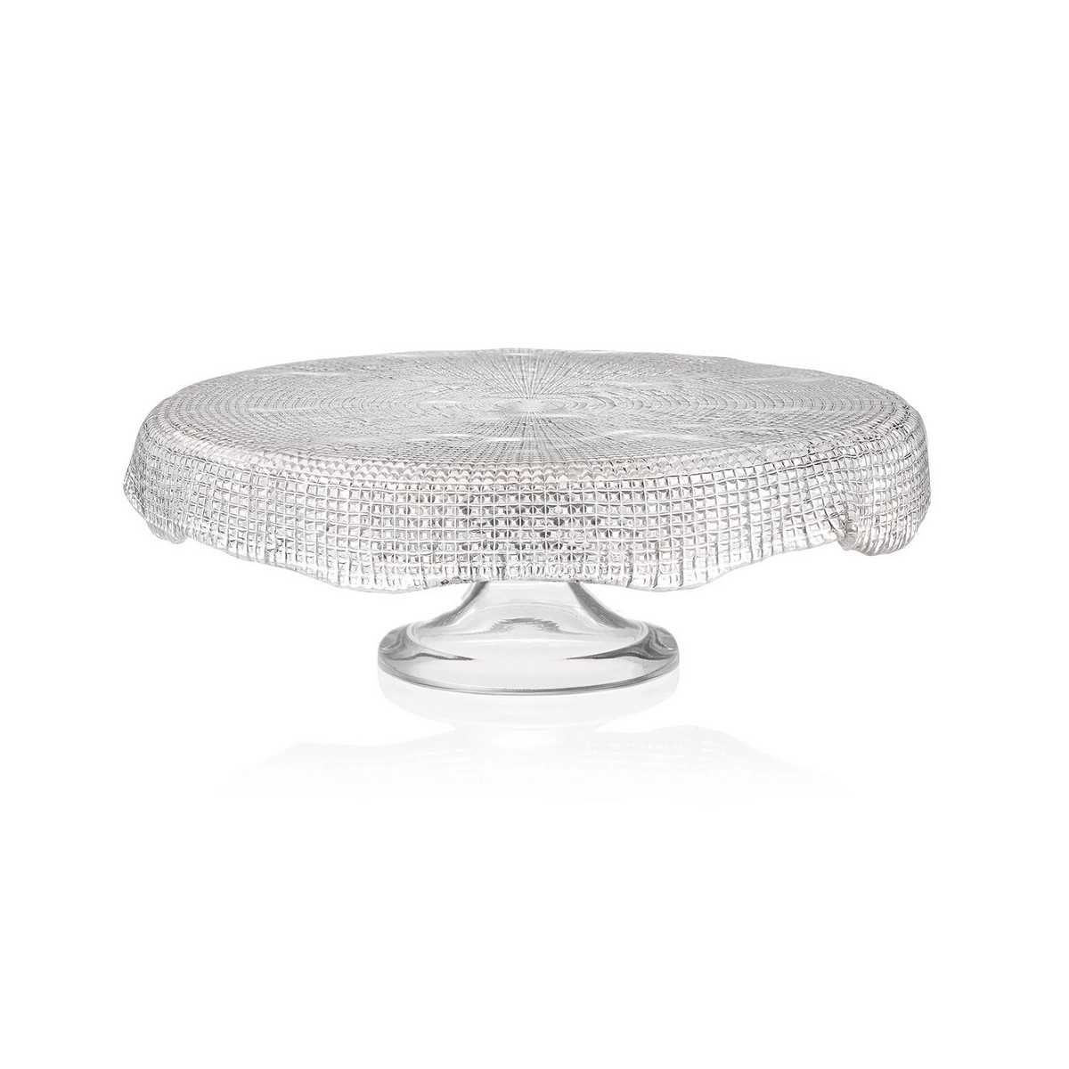 Тортница 22см."Diamanté" прозрачная IVV