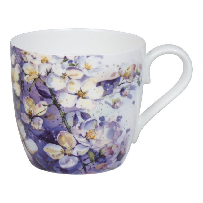 Кружка 425мл."Purple Blossoms" лиловая